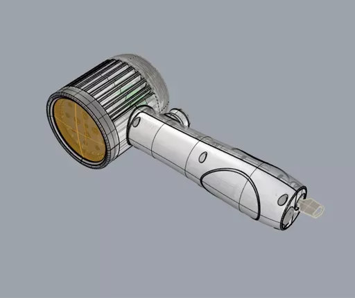 Veterinary Handheld Class IV Laser Therapy Device Mold Design